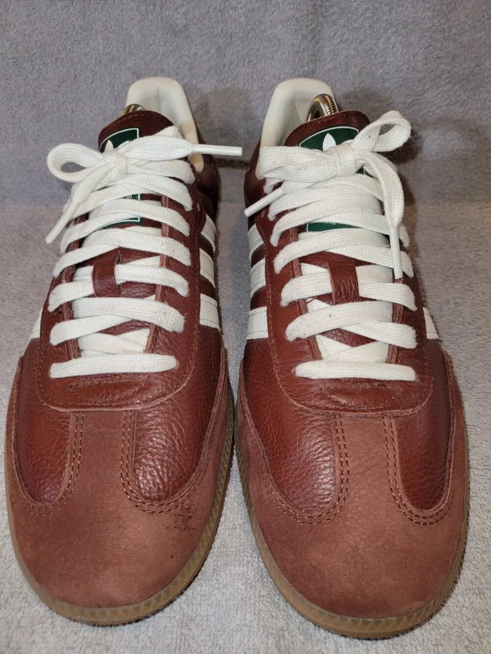 Adidas Samba OG JR0892 Fox Brown Off White Tan Gum Mens Size 10 Sneakers (#2601)